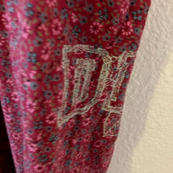 Life is Good “Dream” Maroon Floral Cotton PJ Bottoms - Picture 5 of 10